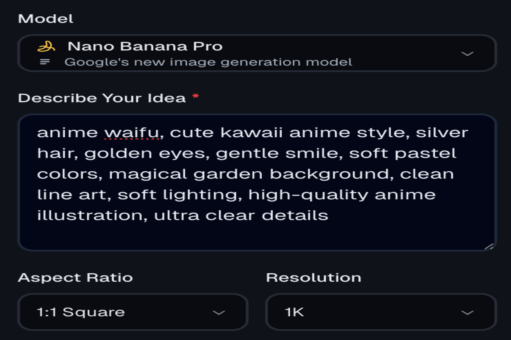 1. Configure Model & Describe Character