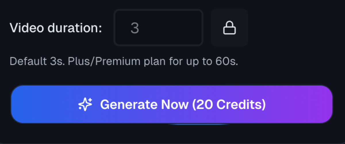 3. Configure Duration & Generate